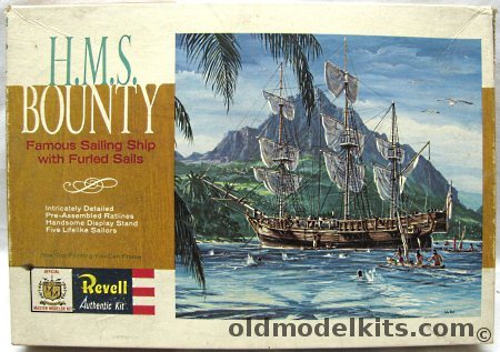 Revell 1/110 HMS Bounty 'Mutiny On The Bounty' - MGM Movie Box with Marlon Brando and Trevor Howard, H326-298 plastic model kit